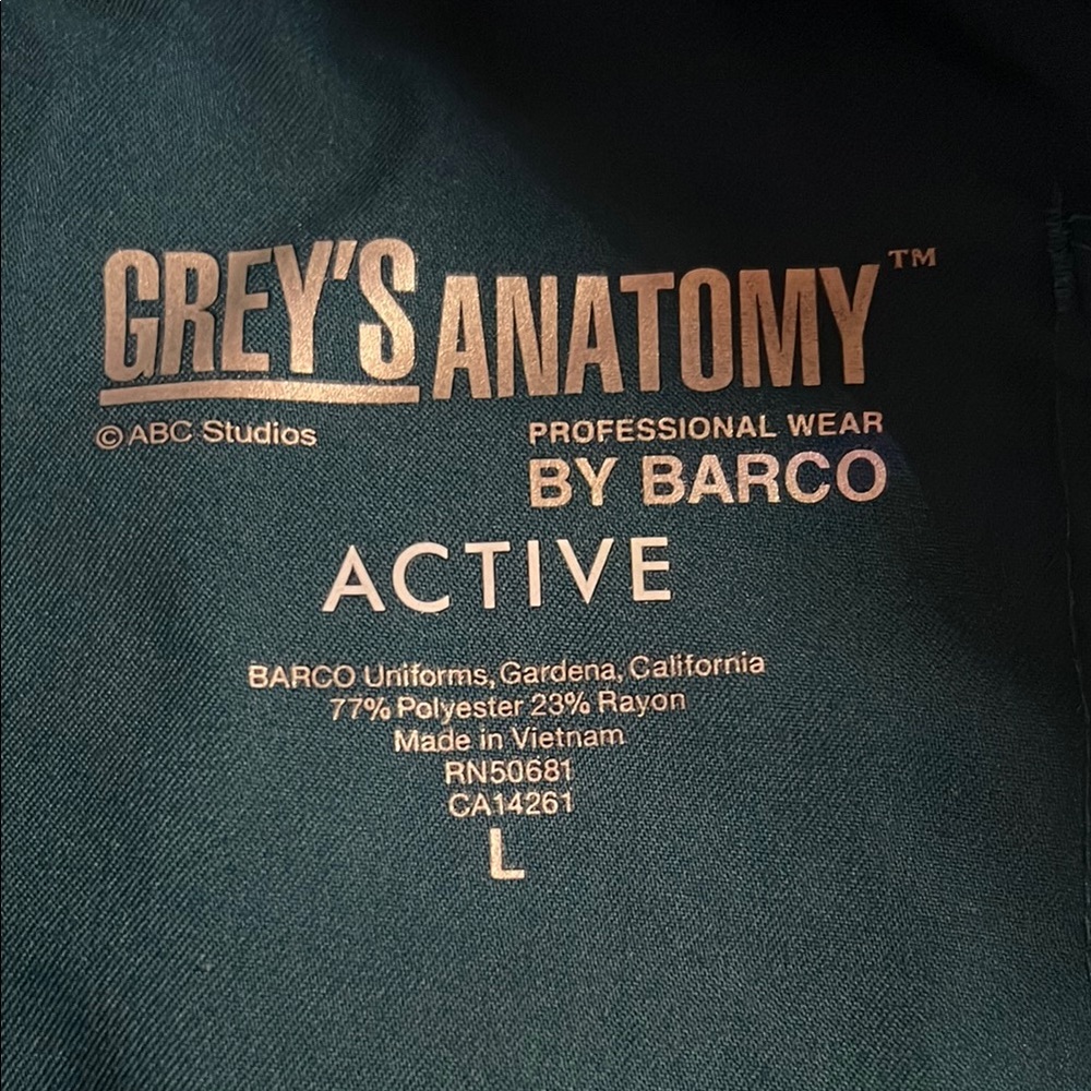 Grey's Anatomy Blue Scrub Pants